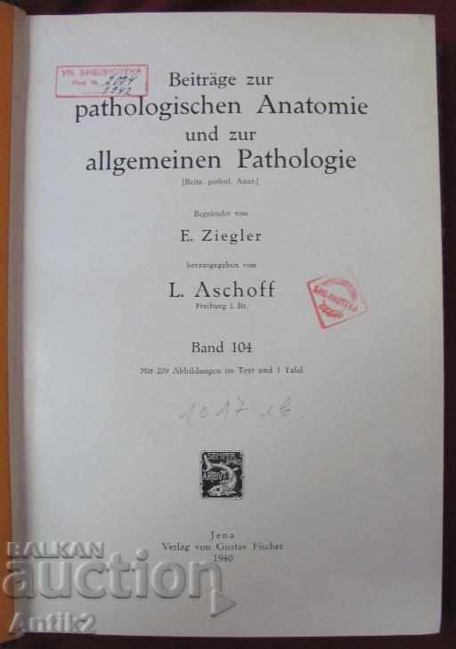 1940 Medical Book - Pathological Anatomy with price 96.00 BGN | € 49.08 1940 Medical Book - Pathological Anatomy with price 96.00 BGN | € 49.08