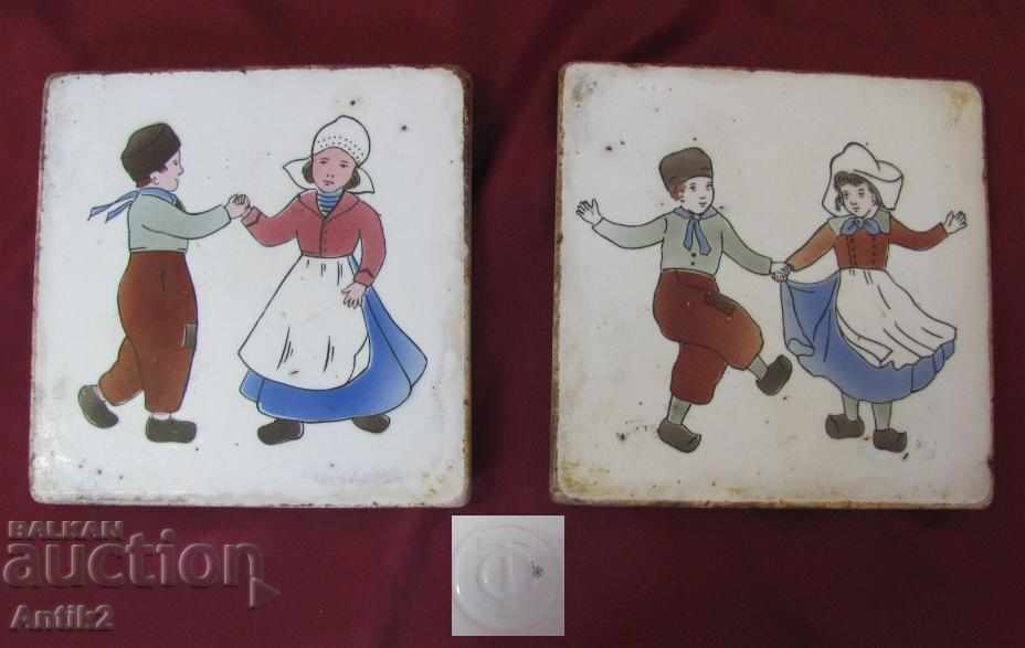 19th Century Porcelain Ware Holders 2 pieces