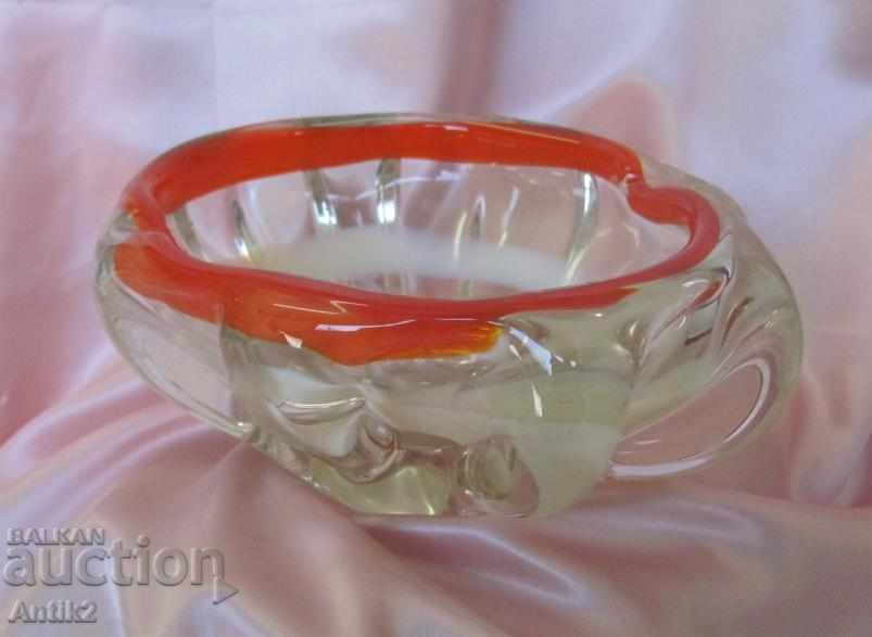 Star Morano Crystal Glass Solid Heavy Ashtray with price 126.00 BGN | € 64.42 Star Morano Crystal Glass Solid Heavy Ashtray with price 126.00 BGN | € 64.42