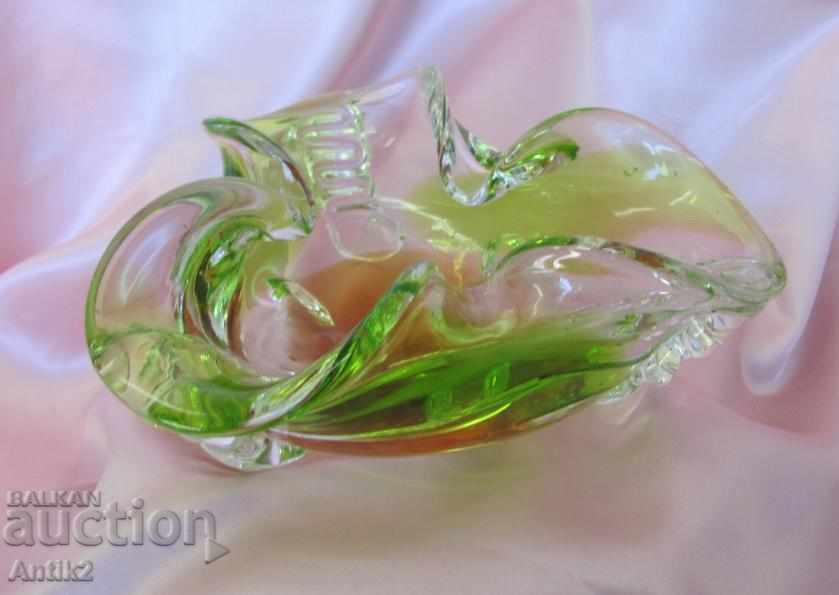 Star Morano Crystal Glass Solid Heavy Ashtray with price 144.00 BGN | € 73.63 Star Morano Crystal Glass Solid Heavy Ashtray with price 144.00 BGN | € 73.63