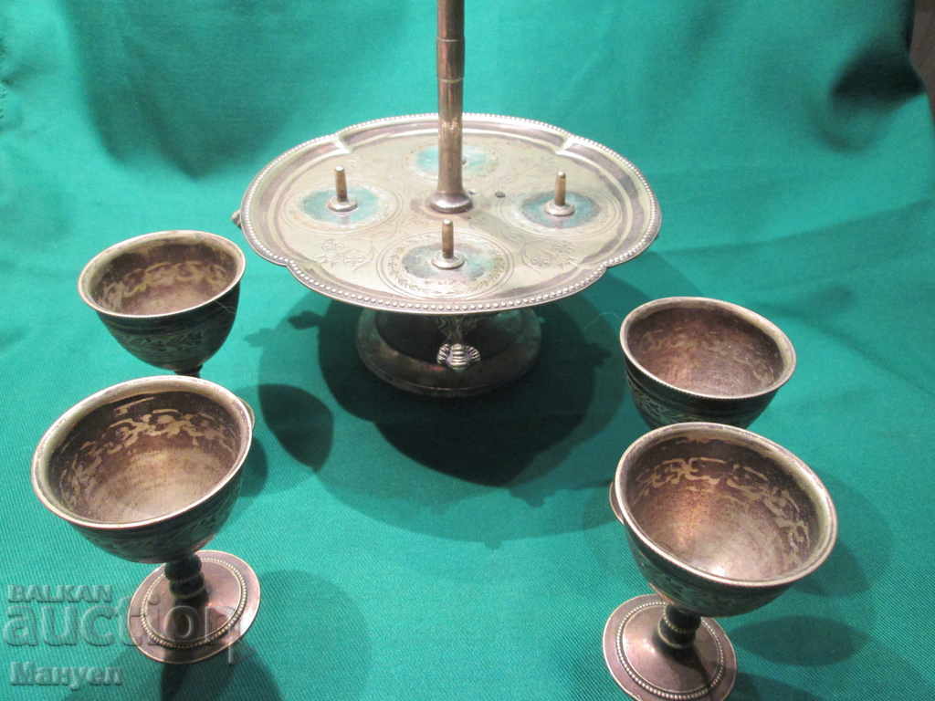 I sell an old set of trays with liqueur glasses.RRRRRRRRRR with price 140.00 BGN | € 71.58