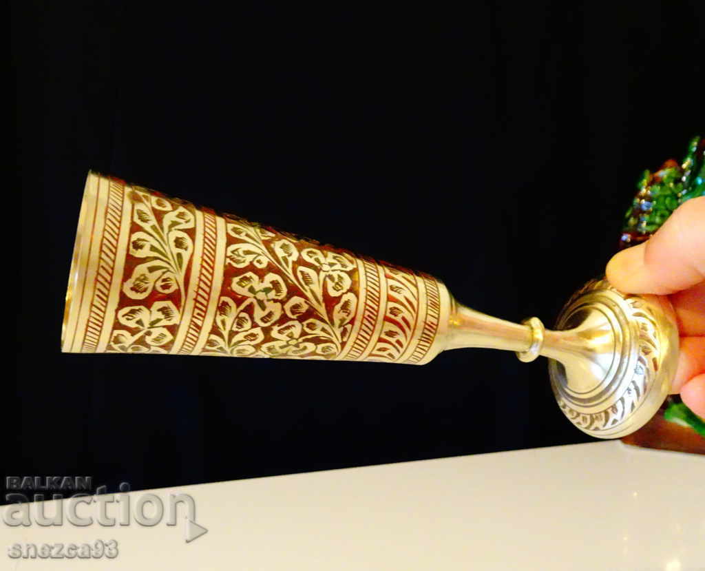 Fantastic Bronze Goblet, Wine Glass, Cloisonné Enamel with price 39.00 BGN | € 19.94 Fantastic Bronze Goblet, Wine Glass, Cloisonné Enamel with price 39.00 BGN | € 19.94