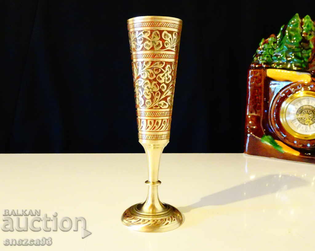 Fantastic Bronze Goblet, Wine Glass, Cloisonné Enamel Fantastic Bronze Goblet, Wine Glass, Cloisonné Enamel