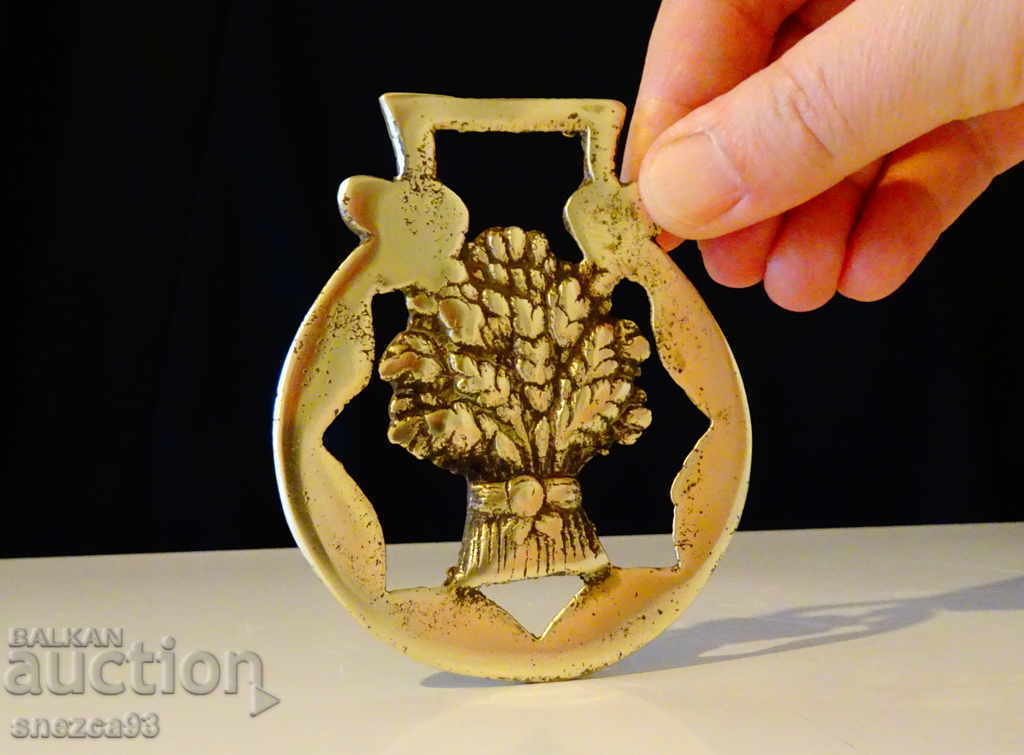 Delivery of Bronze application for horse harness, wheat ear, wealth Delivery of Bronze application for horse harness, wheat ear, wealth