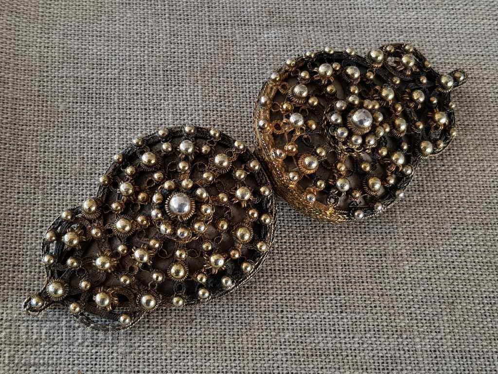 Цариградска Възрожденска СРЕБЪРНА филигран с позлата пафти с цена € 450.00 | 880.12 лв. Цариградска Възрожденска СРЕБЪРНА филигран с позлата пафти с цена € 450.00 | 880.12 лв.