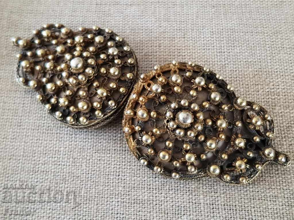 Аукцион Цариградска Възрожденска СРЕБЪРНА филигран с позлата пафти Аукцион Цариградска Възрожденска СРЕБЪРНА филигран с позлата пафти