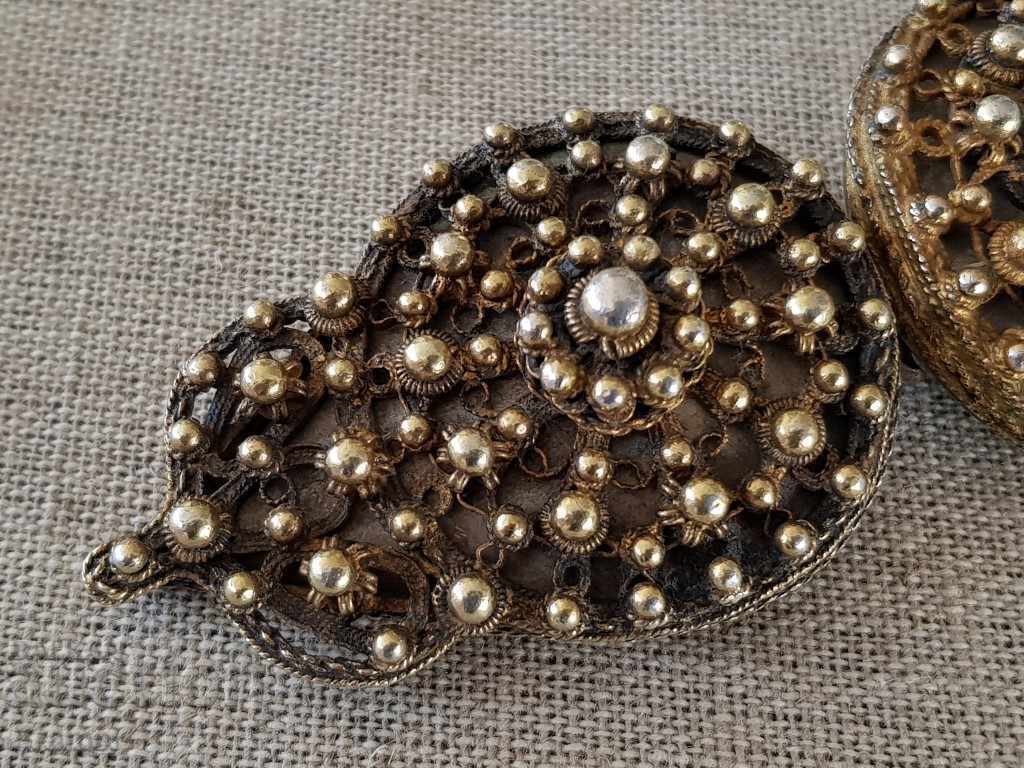 Constantinople Revival SILVER filigree with gilding buckles - 5 Constantinople Revival SILVER filigree with gilding buckles - 5