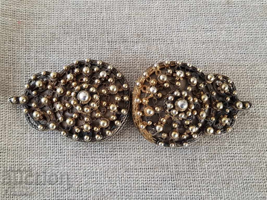 Constantinople Revival SILVER filigree with gilding buckles Constantinople Revival SILVER filigree with gilding buckles