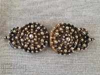 Цариградска Възрожденска СРЕБЪРНА филигран с позлата пафти