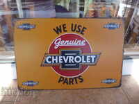 Metal car plate Chevrolet Chevrolet original parts USA