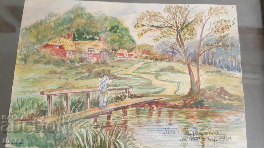 Unique old drawing with price 40.00 BGN | € 20.45 Unique old drawing with price 40.00 BGN | € 20.45