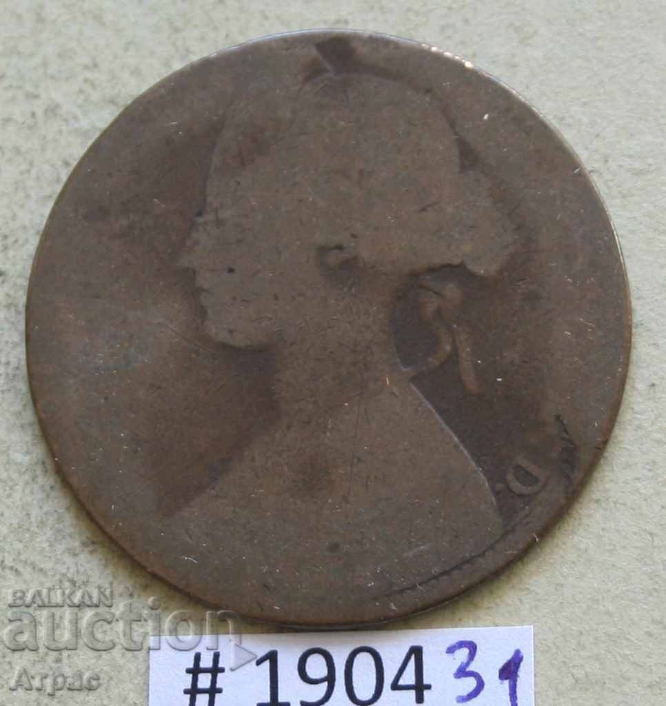 1 penny secolul 19 - Regatul Unit - cu preț € 0.26 | 0.51 BGN