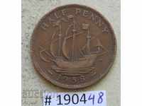 1/2 penny 1938 - UK