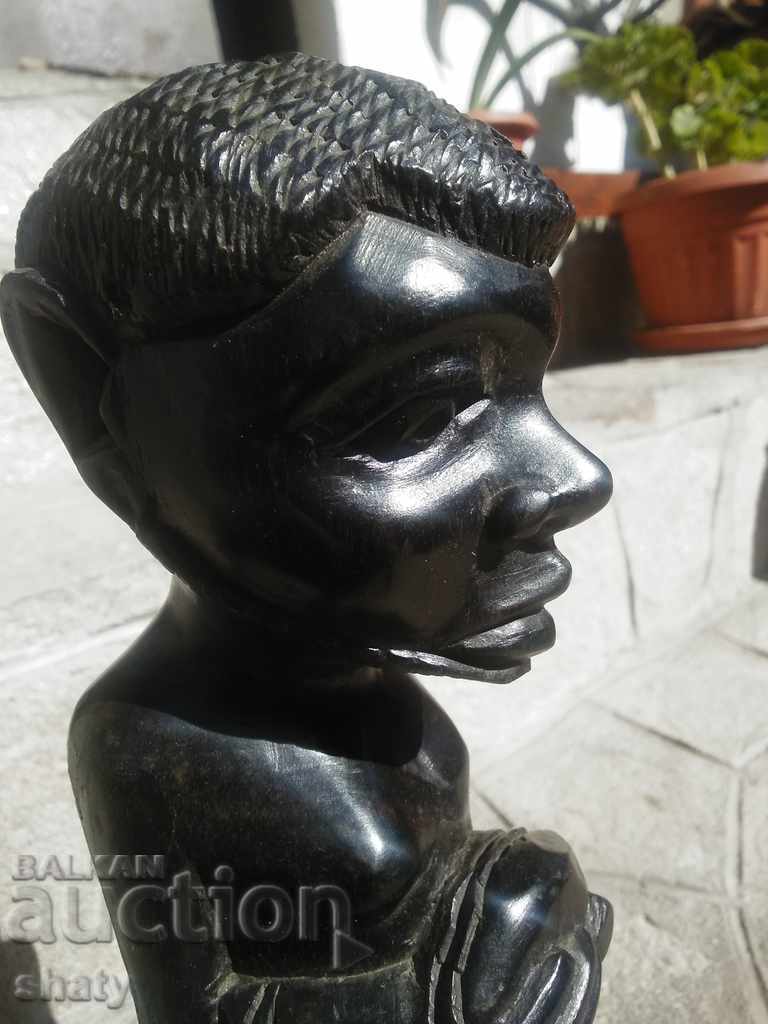 O figură veche de abanos. Sculptura din lemn. - 5 O figură veche de abanos. Sculptura din lemn. - 5