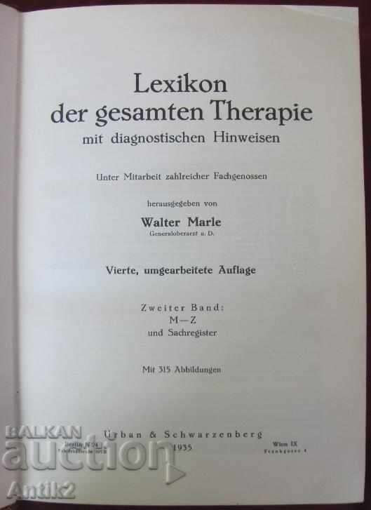 1935 Book LEXIKON DER GESAMTEN THERAPIE with price 430.00 BGN | € 219.86 1935 Book LEXIKON DER GESAMTEN THERAPIE with price 430.00 BGN | € 219.86