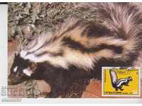Carte poștală FDC Predatori exotici Faună animale