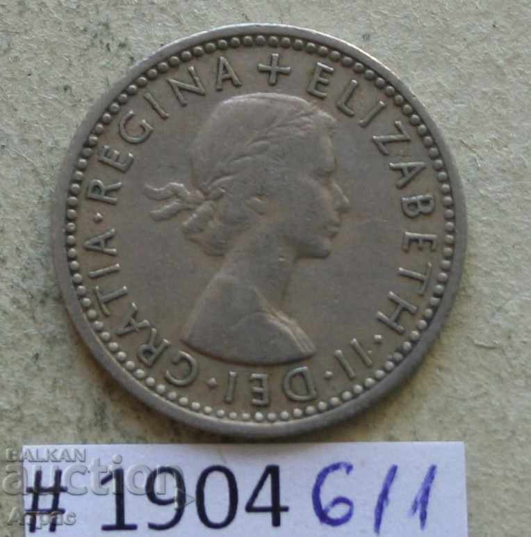 6 pense 1957 Marea Britanie cu preț € 0.46 | 0.90 BGN
