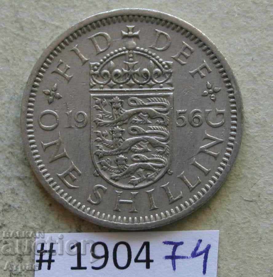 1 шилинг 1956   Великобритания