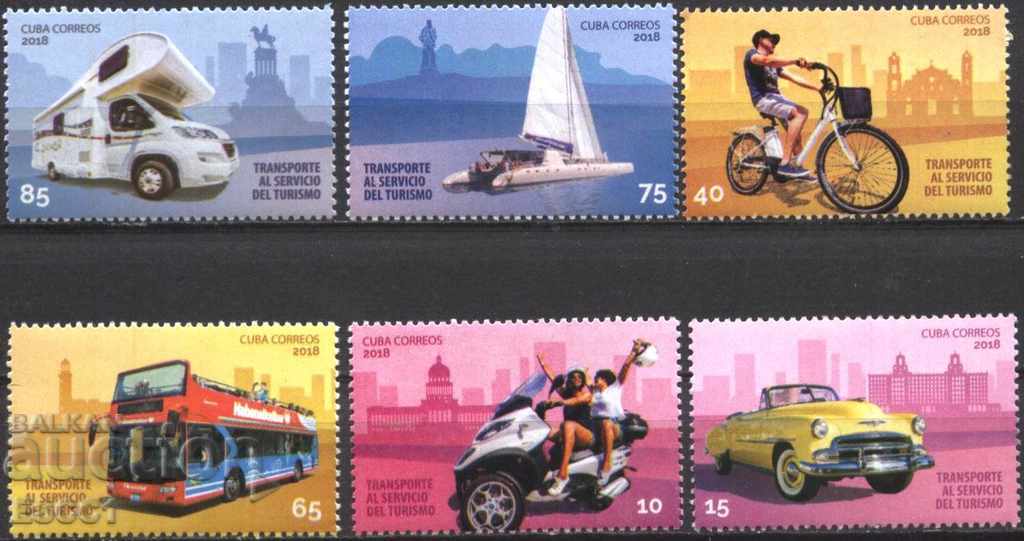 Чисти марки Туризъм Транспорт 2018 от Куба