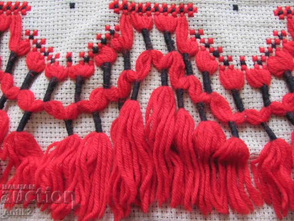 19th Century Folk Art Hand embroidered Pillow - 6 19th Century Folk Art Hand embroidered Pillow - 6