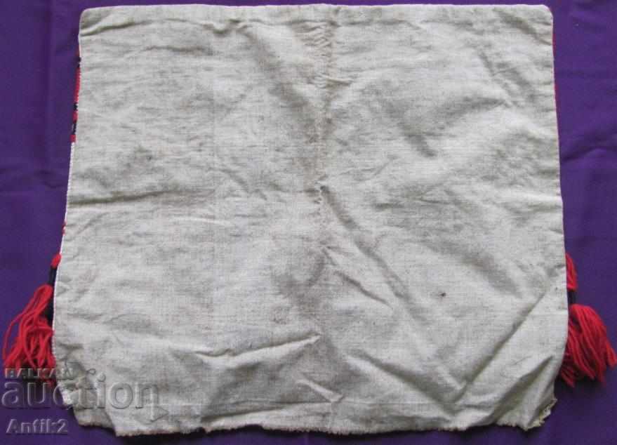 19th Century Folk Art Hand embroidered Pillow - 7 19th Century Folk Art Hand embroidered Pillow - 7