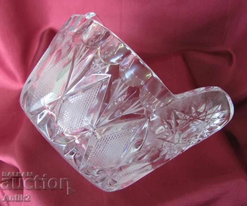 30's Crystal Cup hand engraved - 6 30's Crystal Cup hand engraved - 6