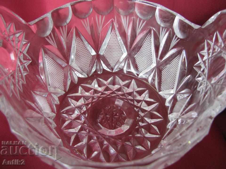 30's Crystal Cup hand engraved - 7 30's Crystal Cup hand engraved - 7