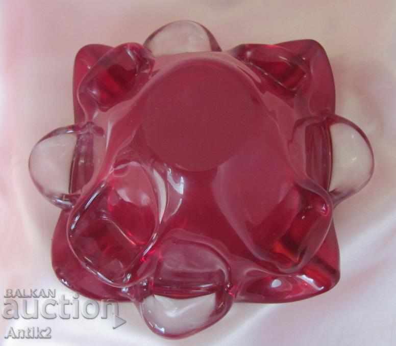 Old Morano Crystal Glass Massive Cup - 6 Old Morano Crystal Glass Massive Cup - 6