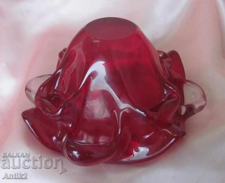 Old Morano Crystal Glass Massive Cup - 7 Old Morano Crystal Glass Massive Cup - 7