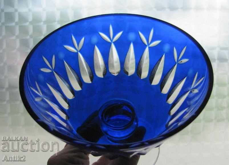 Auction Old Bohemia Crystal Glass Cup Auction Old Bohemia Crystal Glass Cup