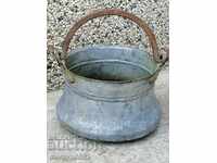 Old copper kettle, copper boiler, boiler, copper vessel