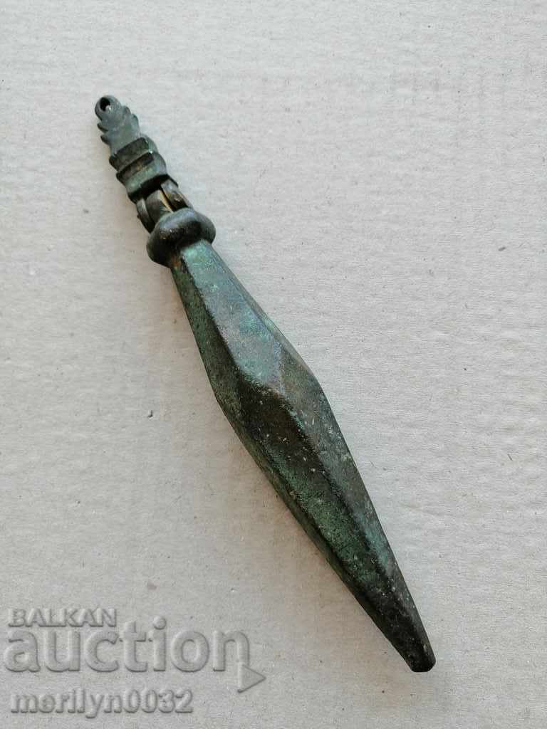 Vechiul otoman cu plumb de bronz instrument de greutate REDKAZH