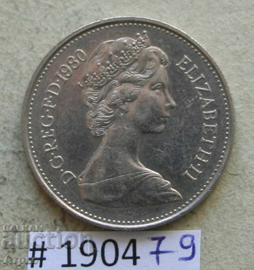 5 pence 1980 Marea Britanie cu preț € 0.26 | 0.51 BGN