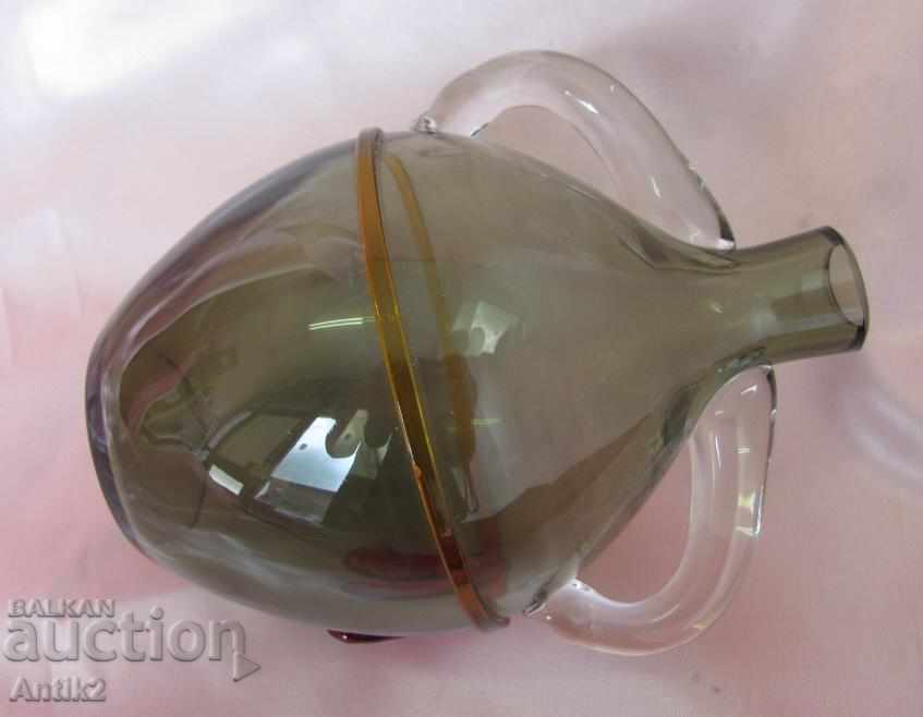 Old Morano Crystal Glass Bottle, Vase - 6 Old Morano Crystal Glass Bottle, Vase - 6