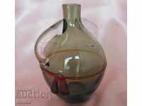 Old Morano Crystal Glass Bottle, Vase