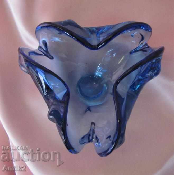 Star Morano Crystal Glass Ashtray - 5