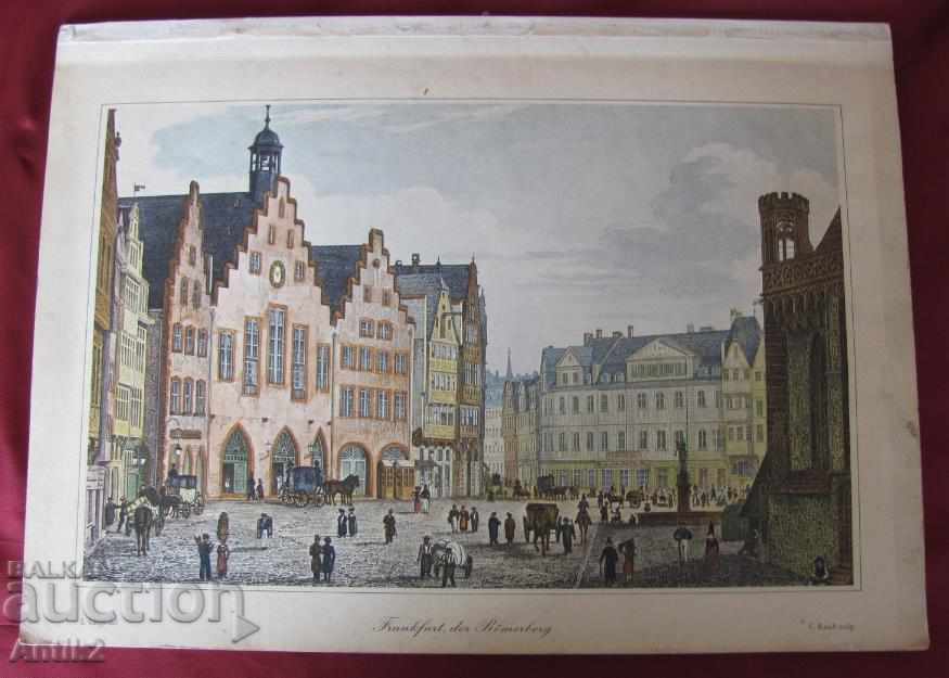 Άλμπουμ του 19ου αιώνα με έγχρωμες λιθογραφίες της Γερμανίας