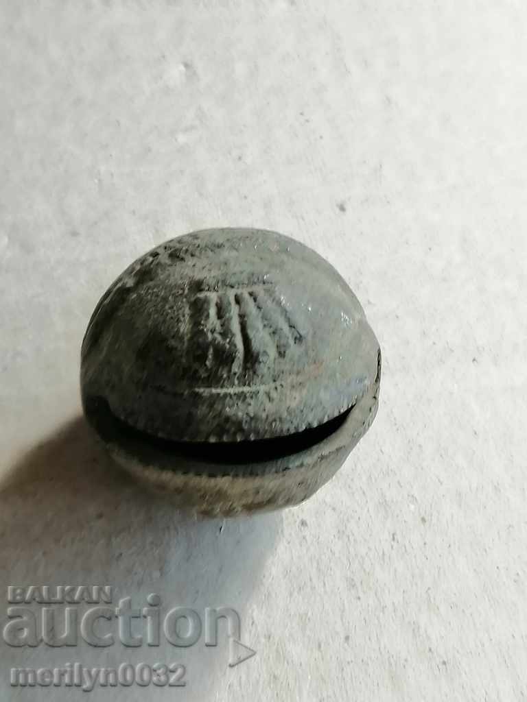 Bronze "nut" type horse cart bell - 19th century - 7 Bronze "nut" type horse cart bell - 19th century - 7