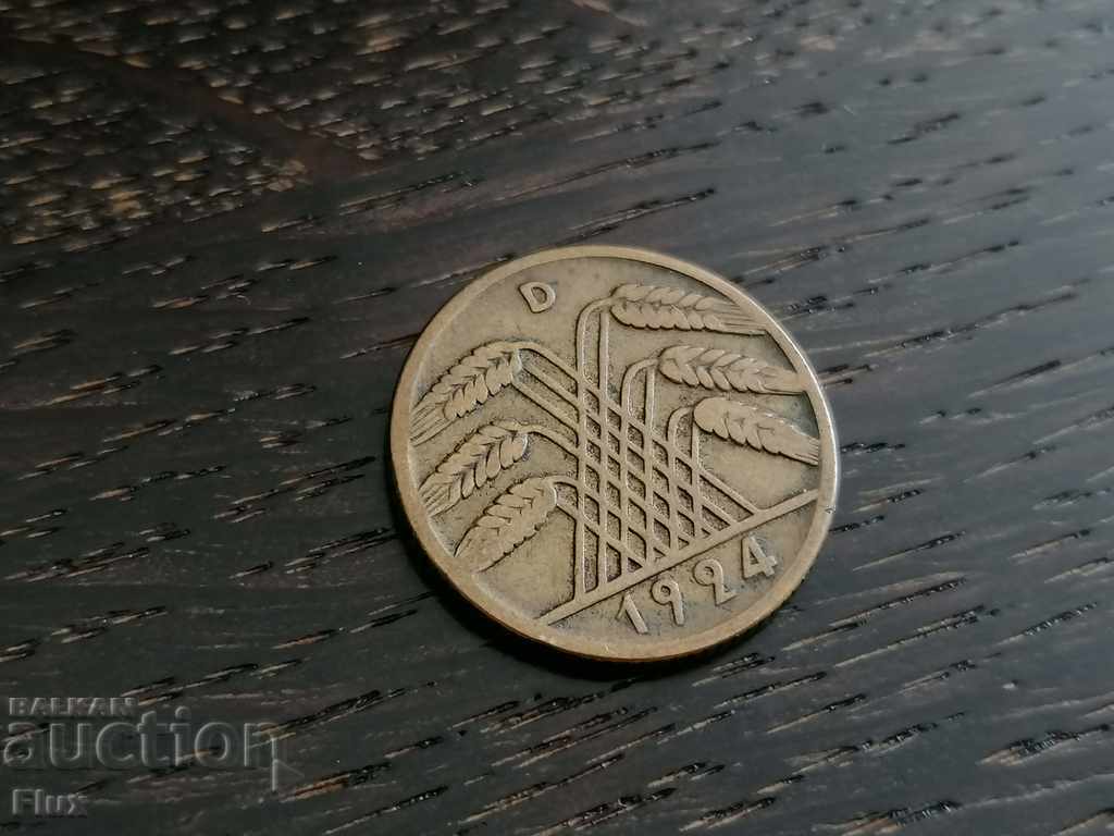 Reich coin - Germany - 10 pfennigs 1924; D series with price 3.75 BGN | € 1.92 Reich coin - Germany - 10 pfennigs 1924; D series with price 3.75 BGN | € 1.92