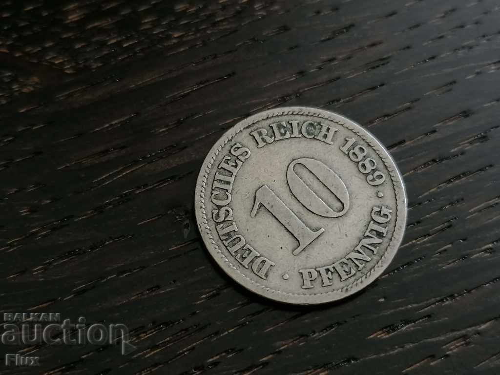 Reich monede - Germania - 10 pfenigi | 1889. seria A