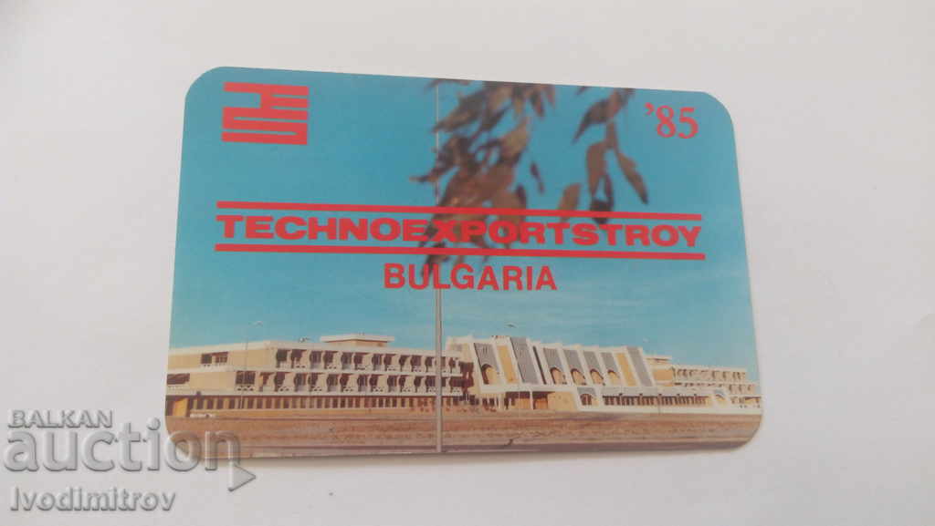 Calendarul Technoexportstroy - Bulgaria 1985