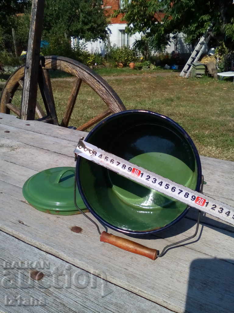 Old enameled kettle - 7 Old enameled kettle - 7