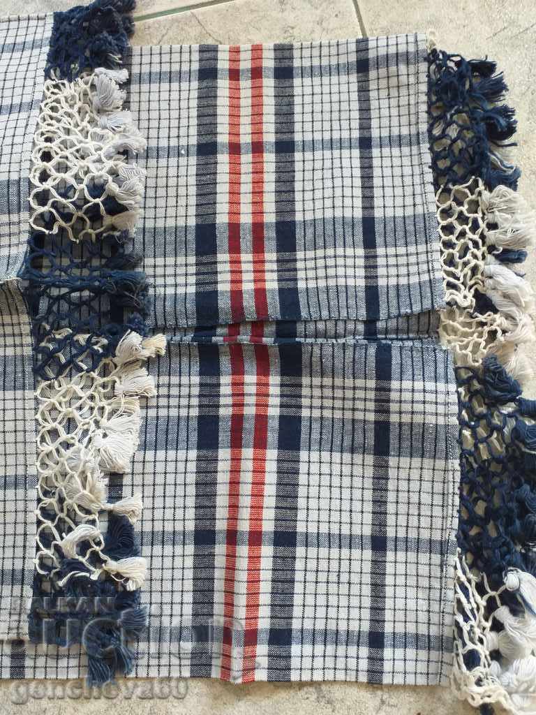 Διπλή αγροτική πετσέτα μεσάλ με χειροποίητη δαντέλα - 6