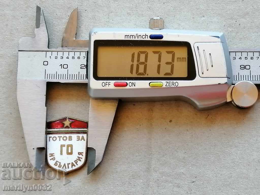 Livrarea Emblemă de piept Gata pentru Apărarea Civilă medalie insignă