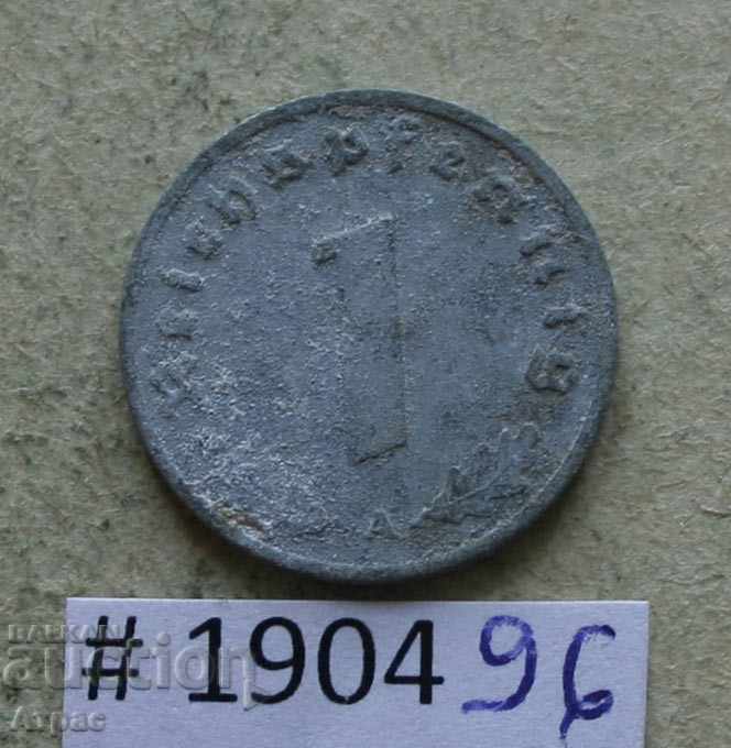 1 pfenig 1943 Germany swastika