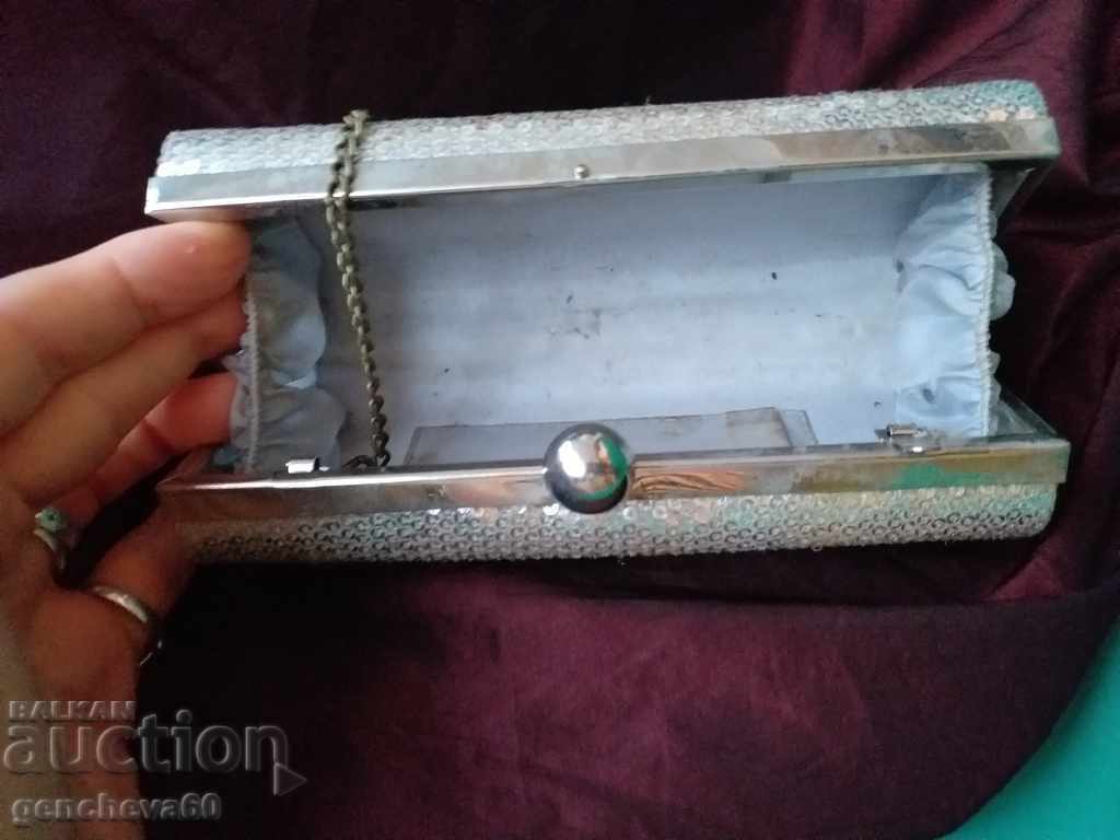 Livrarea Geanta vintage, poseta cu paiete si margele