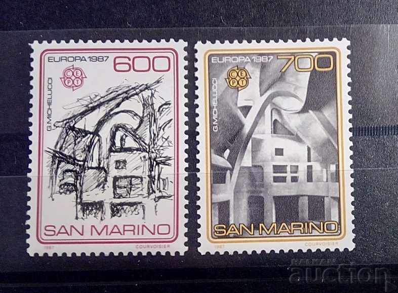 San Marino 1987 Europe CEPT Building 18 € MNH