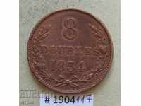 8 double 1834 Guernsey