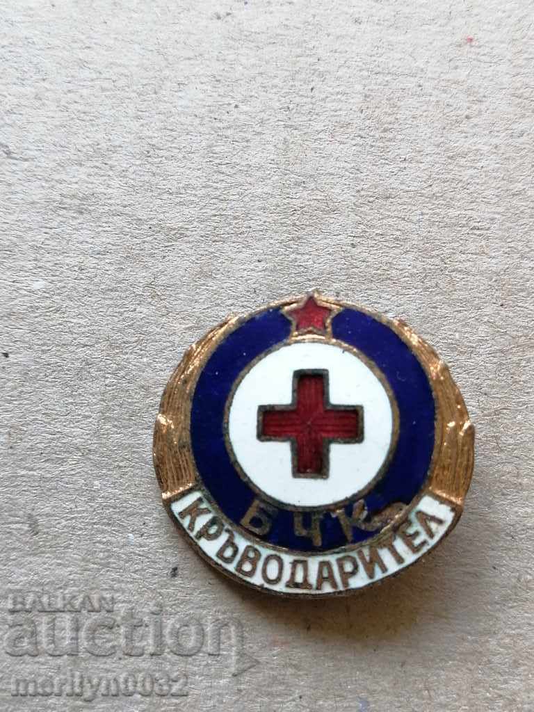 Нагръден знак Кръводарител медал значка