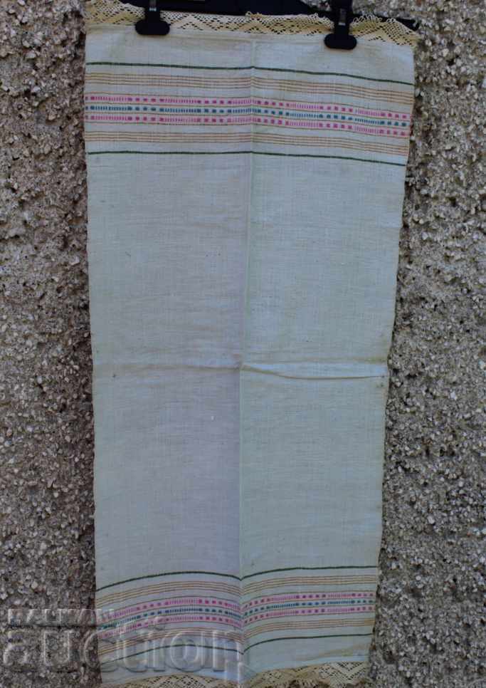 . OLD WOVEN TOWEL MESAL LACE - 5